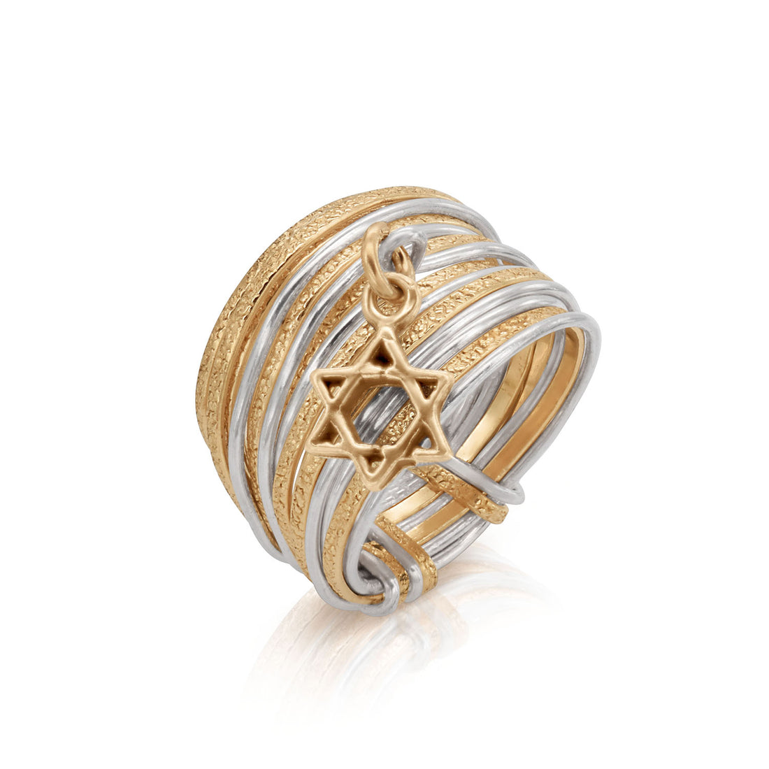 Spirali Star of David Ring – Solid Gold Edition