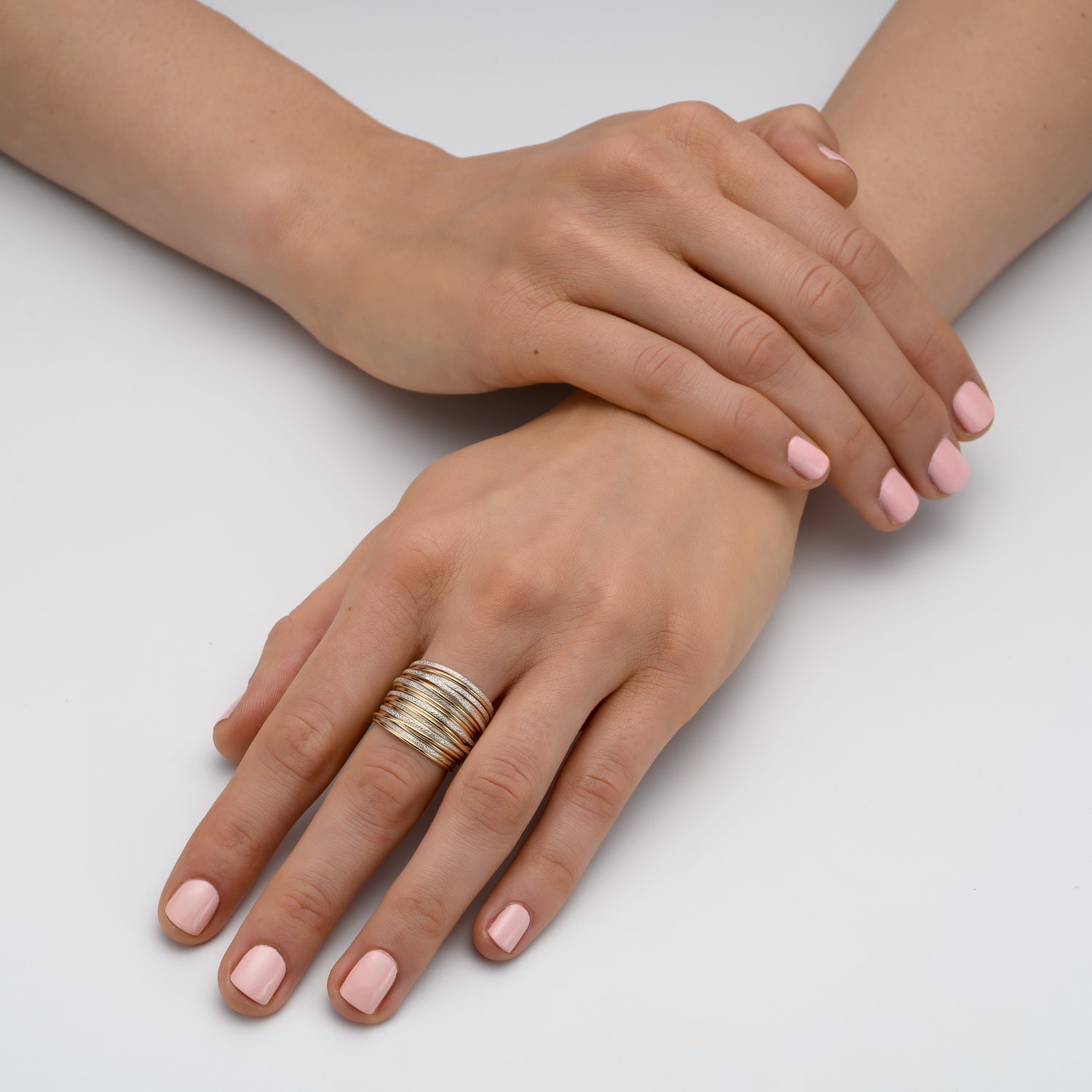 Solid Gold Aurora Ring