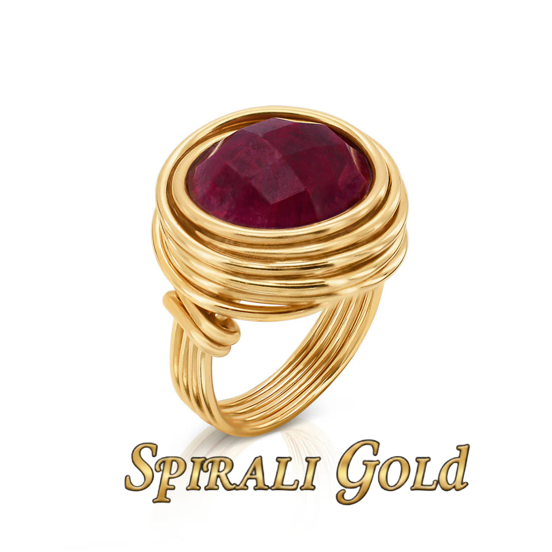 Solid Gold Ruby Ring