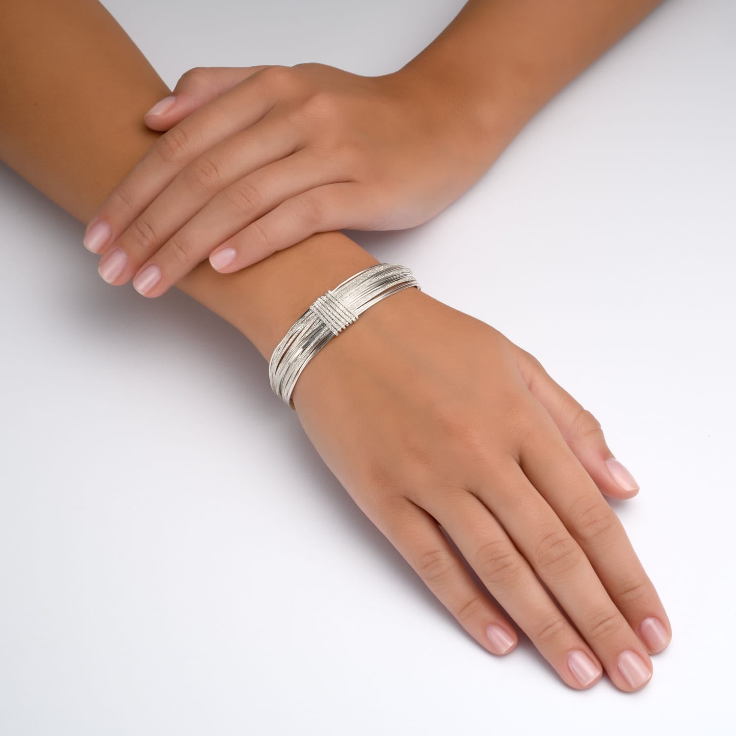 Silver Spiral Bracelet