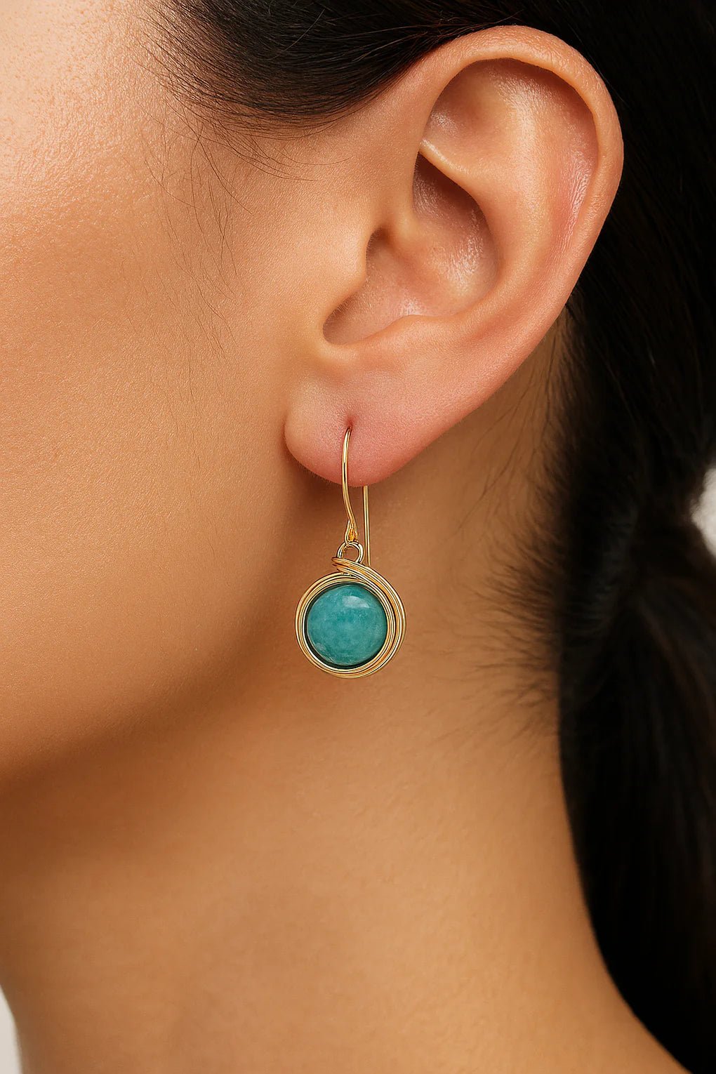 Universe Amazonite Earrings - Studio Spirali