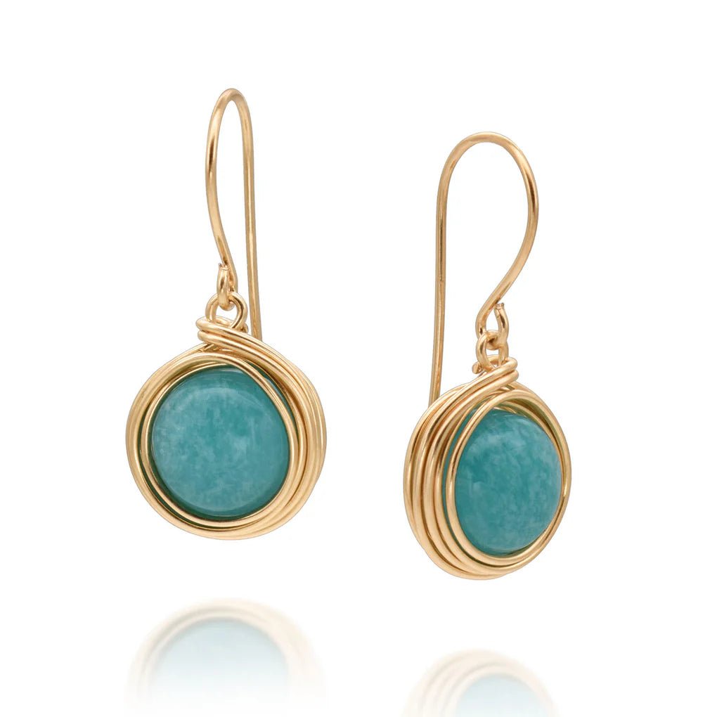 Universe Amazonite Earrings - Studio Spirali
