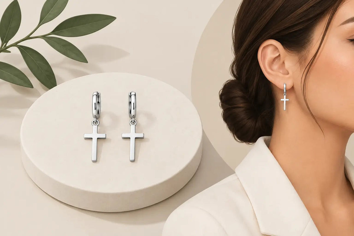 Best Minimalist Cross Earrings for Everyday Wear - Studio Spirali