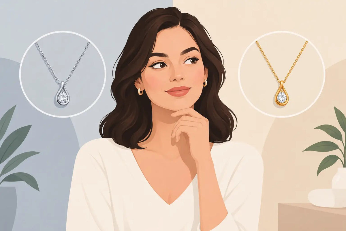 Silver Necklace vs Gold Necklace: Which Feels Like You? - Studio Spirali