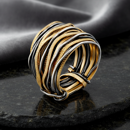 Safari Spiral Ring – Solid Gold Edition