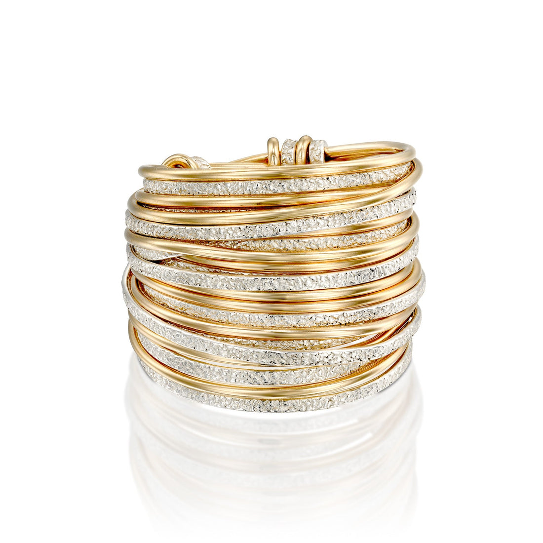 Solid Gold Aurora Ring