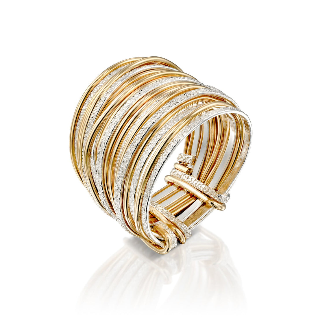 Solid Gold Aurora Ring