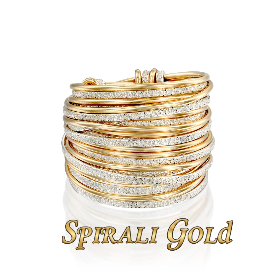 Solid Gold Aurora Ring