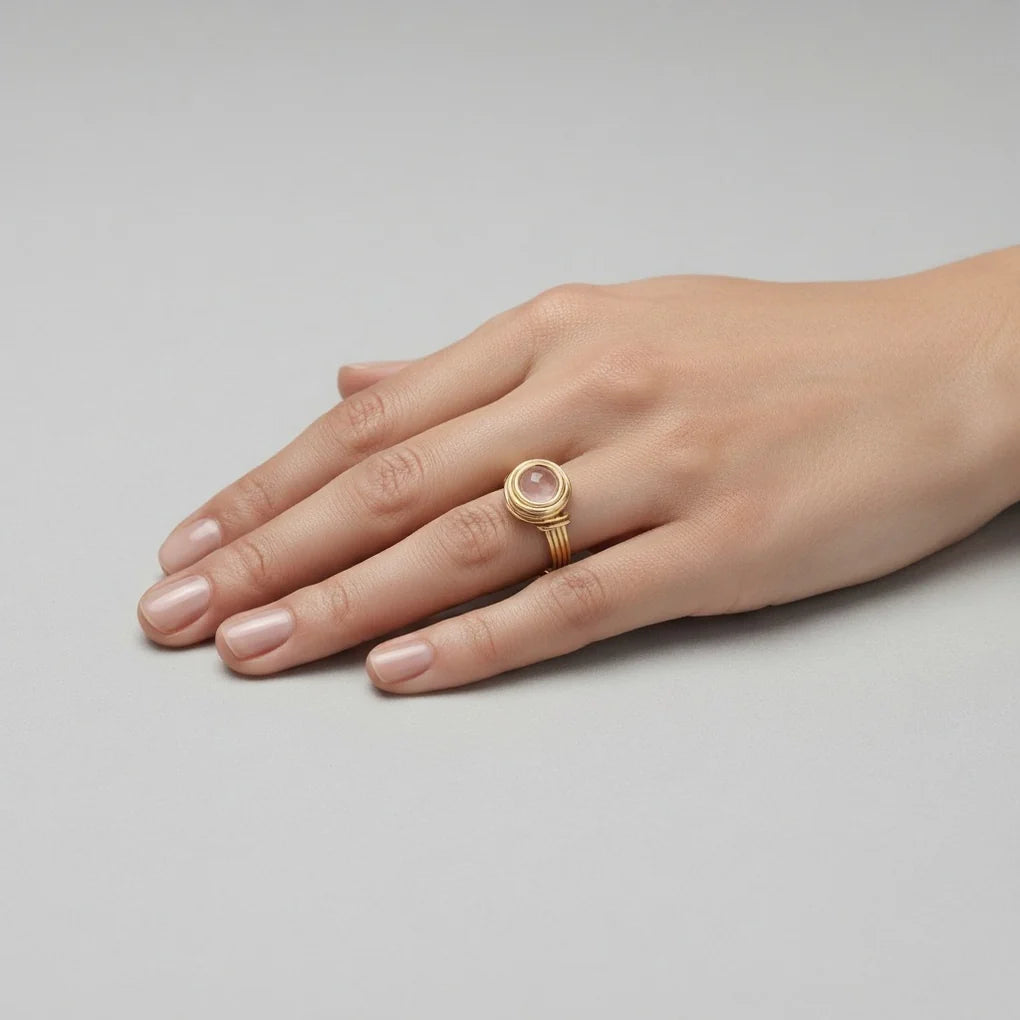 Universe Rose Quartz Ring