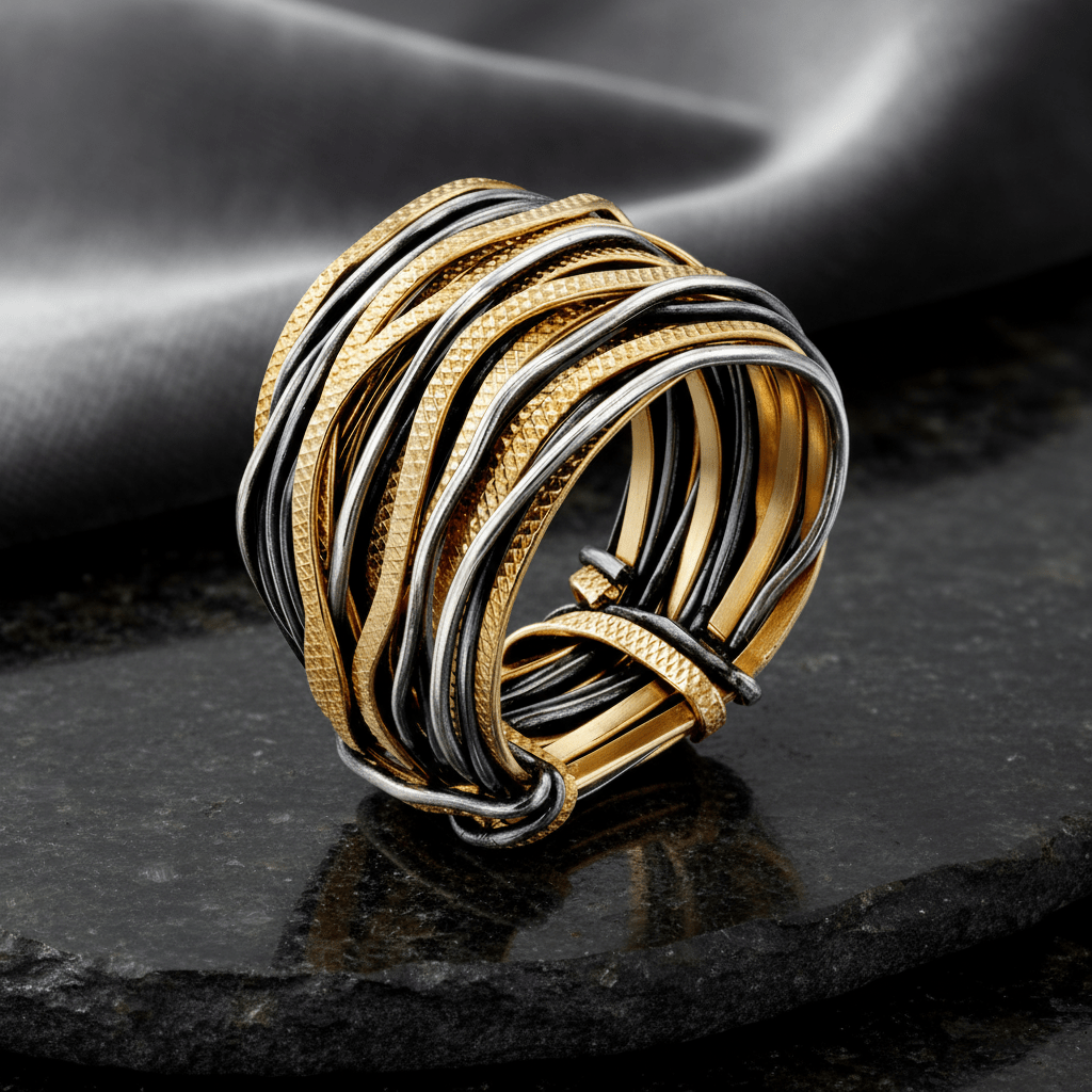 Solid Gold Safari Spiral Ring - Studio Spirali