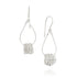 Spirali White Silver Drop Earrings - Studio Spirali