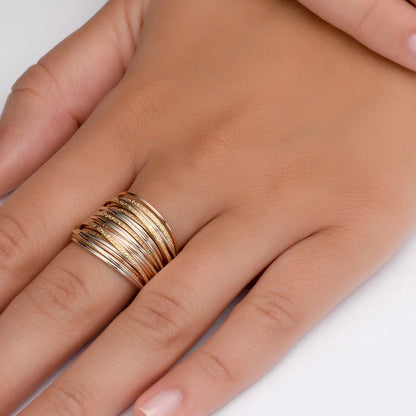 Spirali Yellow Red &amp; White Ring - Studio Spirali