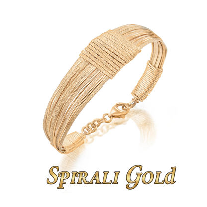 Solid Gold Spiral Bracelet