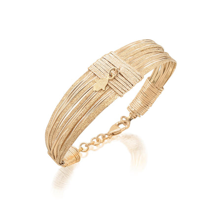 Symbol Gold Hamsa Bracelet - Studio Spirali