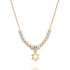 Symbol Gold & Silver Star of David Beaded Necklace - Studio Spirali