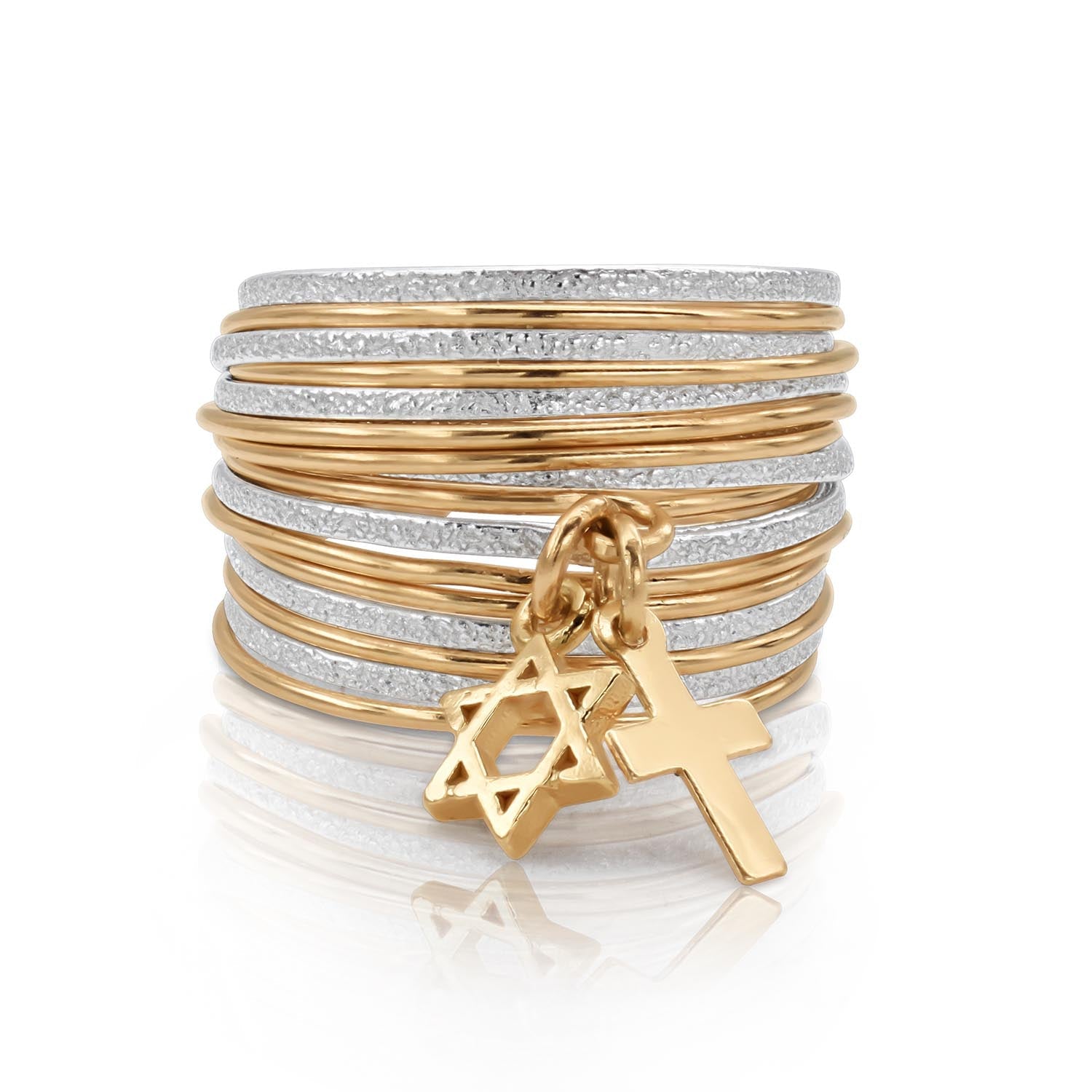 Symbol Gold &amp; Silver Unity Ring - Studio Spirali