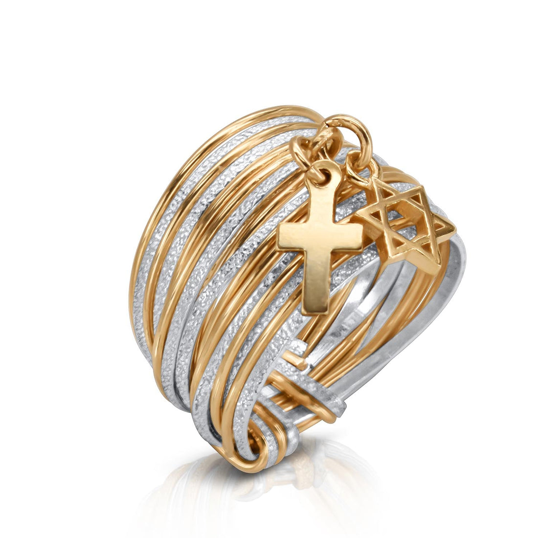Symbol Gold &amp; Silver Unity Ring - Studio Spirali
