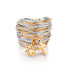 Symbol Gold & Silver Wavy Unity Ring - Studio Spirali