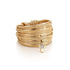 Symbol Gold Slim Zircon Cross Ring - Studio Spirali