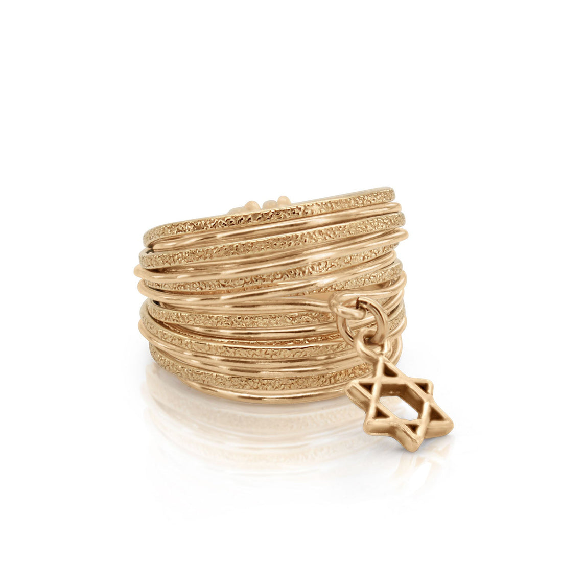 Symbol Golden Star of David Ring - Studio Spirali