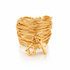 Symbol Golden Unity Wavy Ring - Studio Spirali