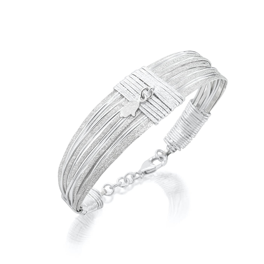 Symbol Silver Hamsa Bracelet - Studio Spirali