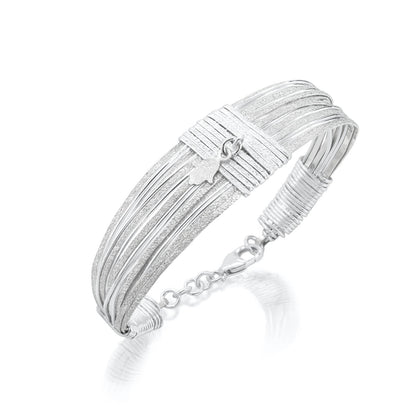 Symbol Silver Hamsa Bracelet - Studio Spirali