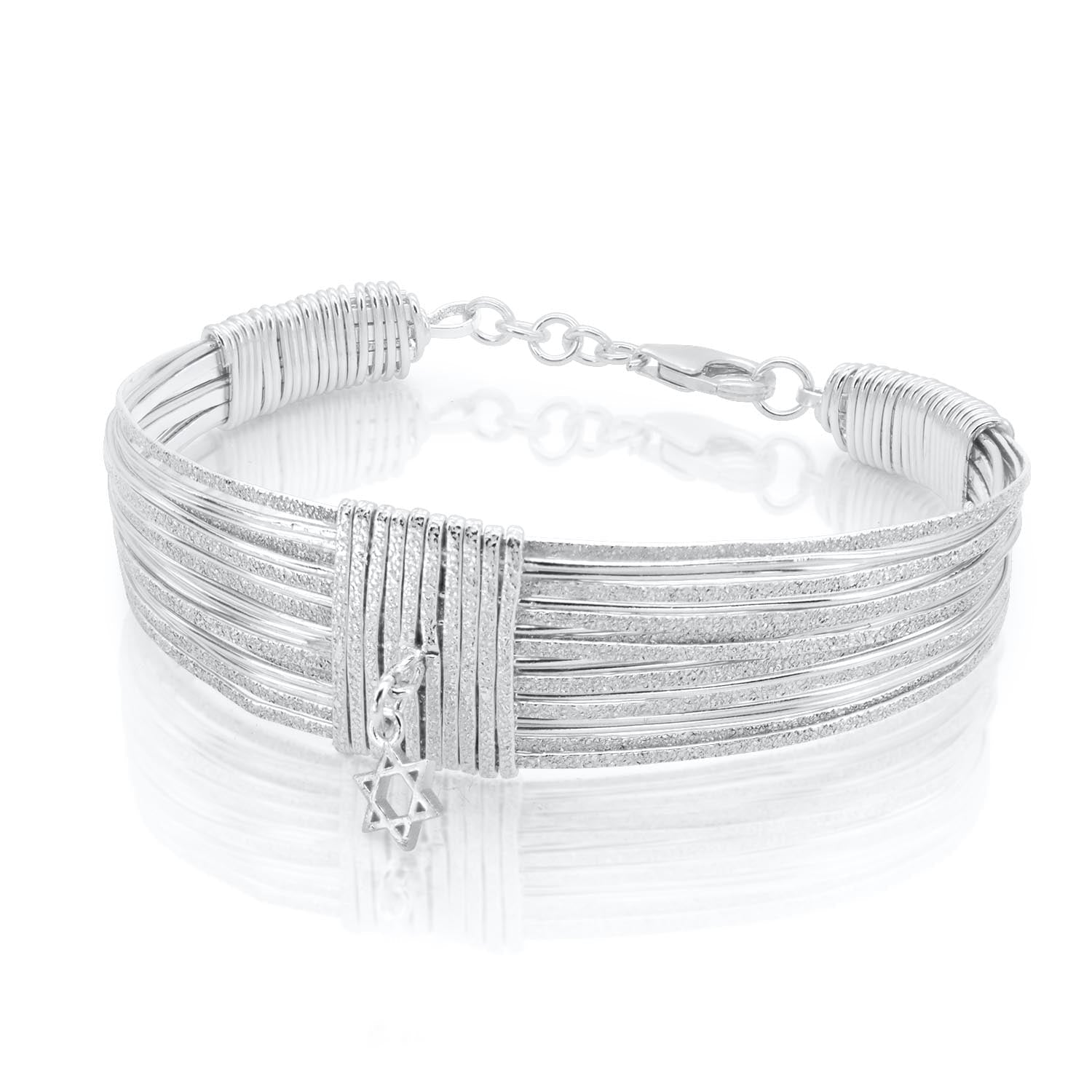 Symbol Silver Star of David Bracelet - Studio Spirali