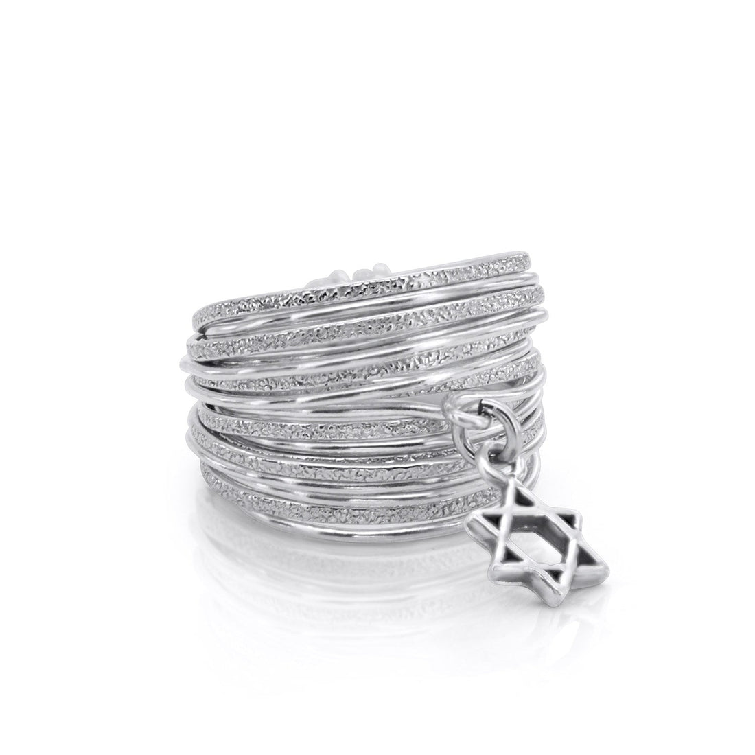 Symbol Silver Star of David Ring - Studio Spirali