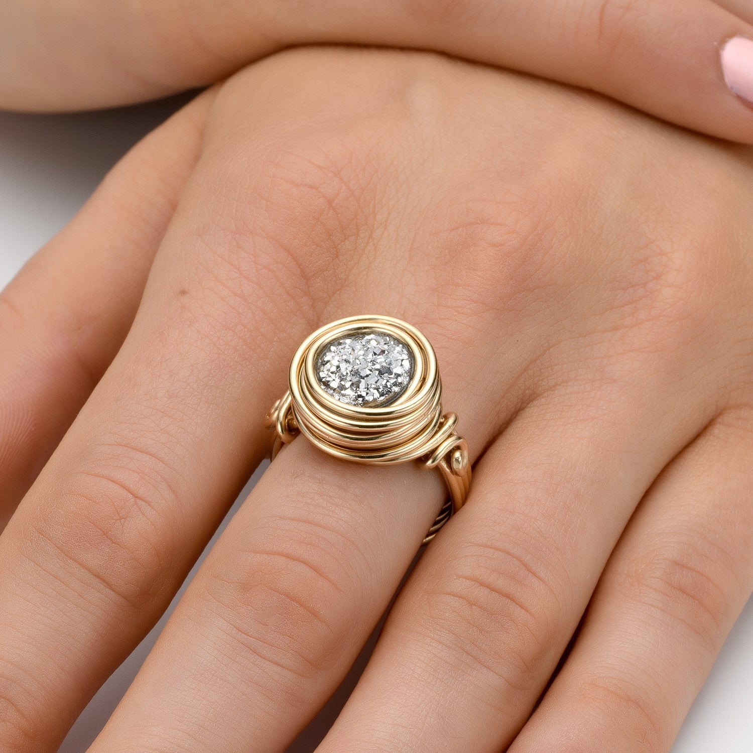 Universe Agate Ring - Studio Spirali