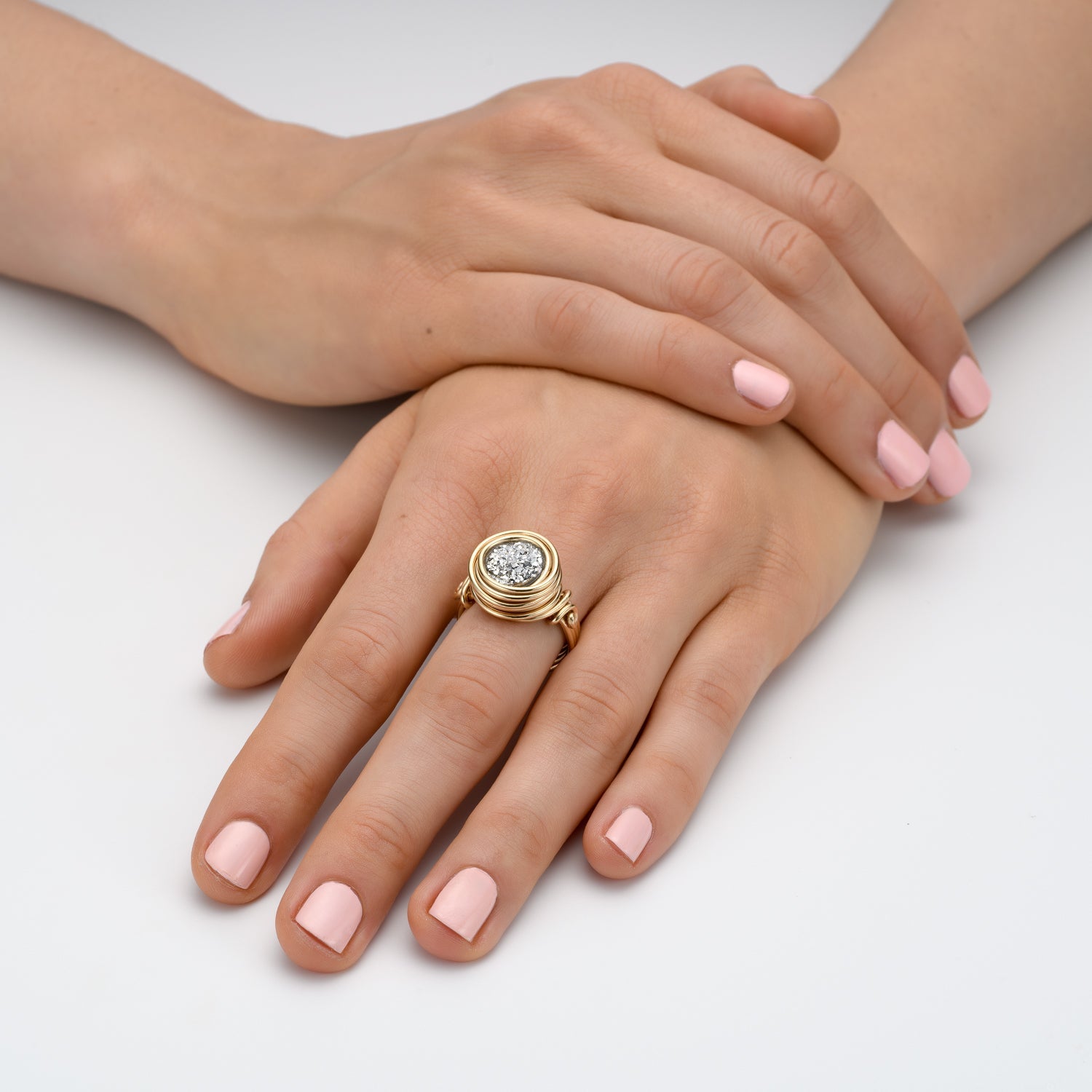 Universe Agate Ring - Studio Spirali