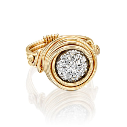 Universe Agate Ring - Studio Spirali