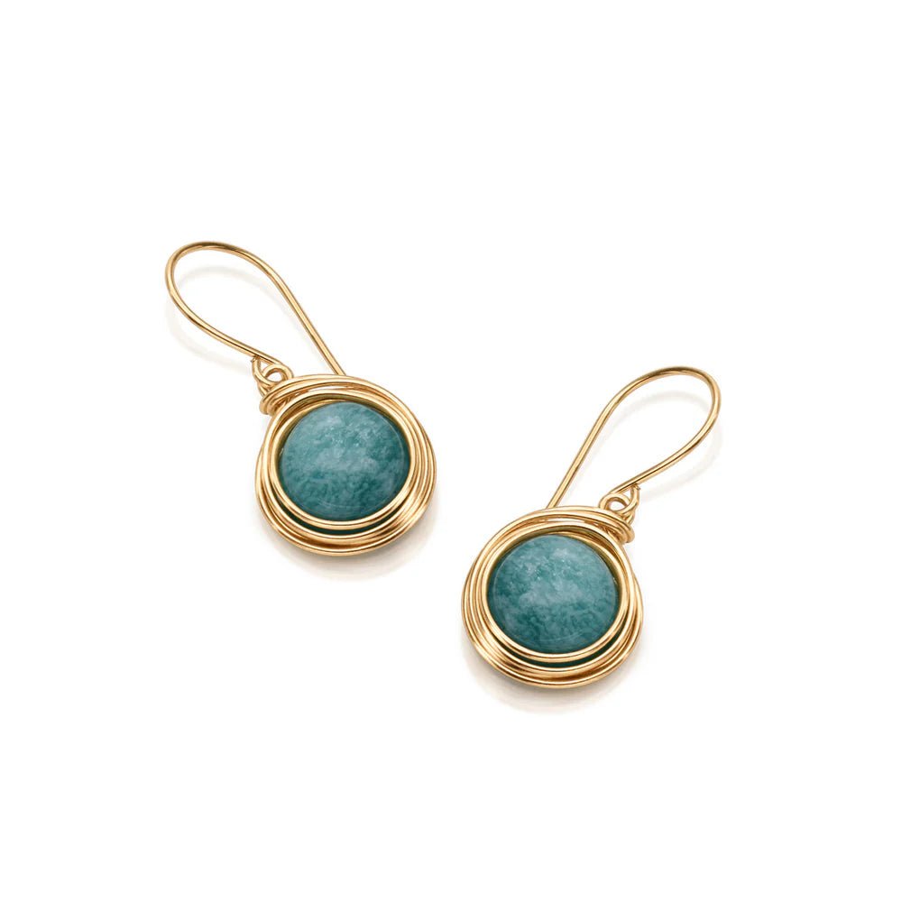 Universe Amazonite Earrings - Studio Spirali