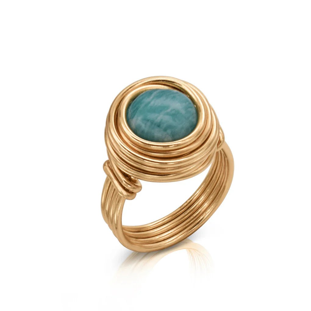 Universe Amazonite Ring - Studio Spirali