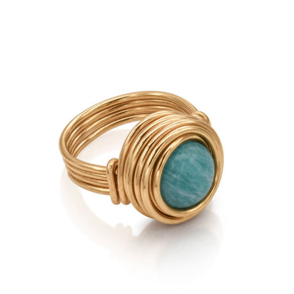 Universe Amazonite Ring - Studio Spirali