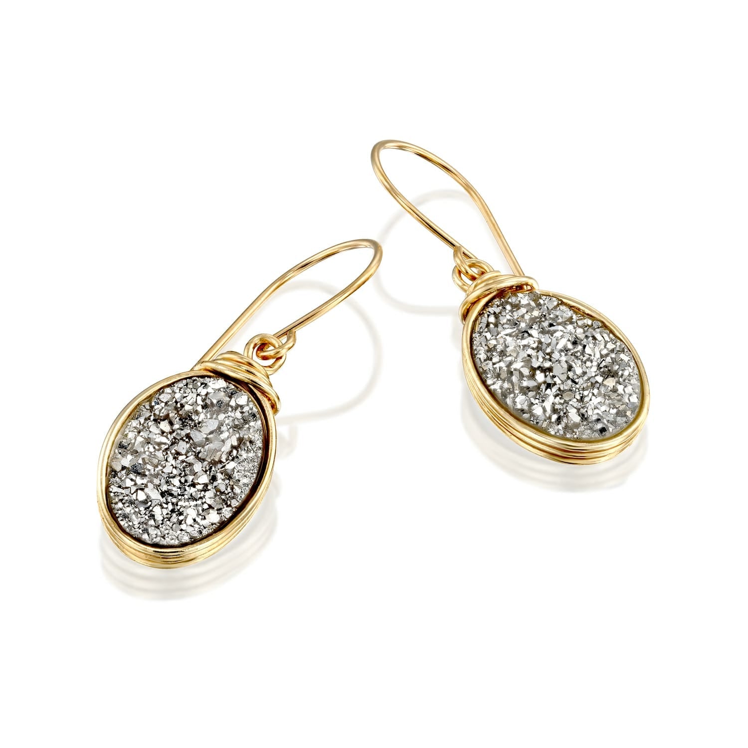 Universe Gold Agate Earrings - Studio Spirali