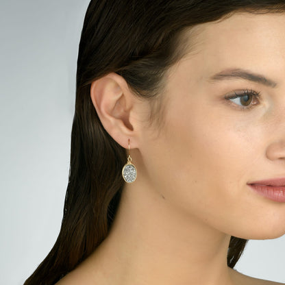 Universe Gold Agate Earrings - Studio Spirali