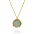 Universe Gold Chalcedony Necklace - Studio Spirali