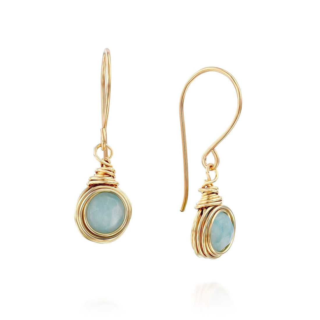 Universe Gold Jade Sphere Earrings - Studio Spirali
