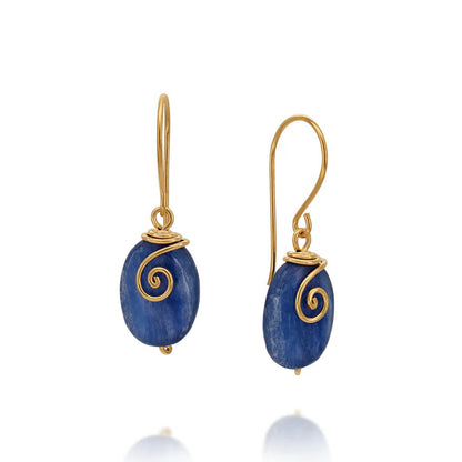 Universe Gold Kyanite Earrings - Studio Spirali