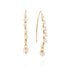 Universe Gold Long Pearl Earrings - Studio Spirali