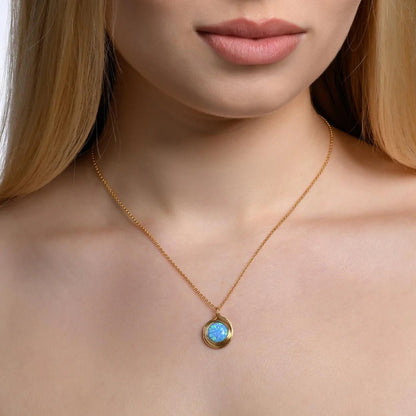 Universe Gold Opal Bead Necklace - Studio Spirali