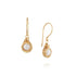 Universe Gold Pearl Sphere Earrings - Studio Spirali