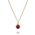 Universe Gold Ruby Bead Necklace - Studio Spirali