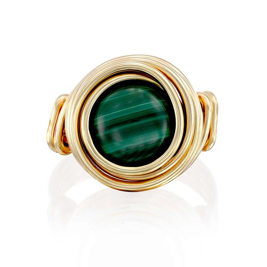 Universe Malachite Ring - Studio Spirali