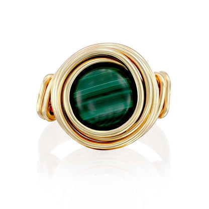 Universe Malachite Ring - Studio Spirali