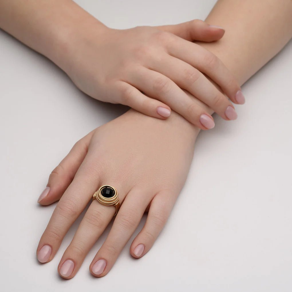 Universe Onyx Ring - Studio Spirali