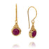 Universe Ruby Bead Earrings - Studio Spirali