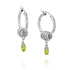 Universe Silver Peridot Zircon Earrings - Studio Spirali