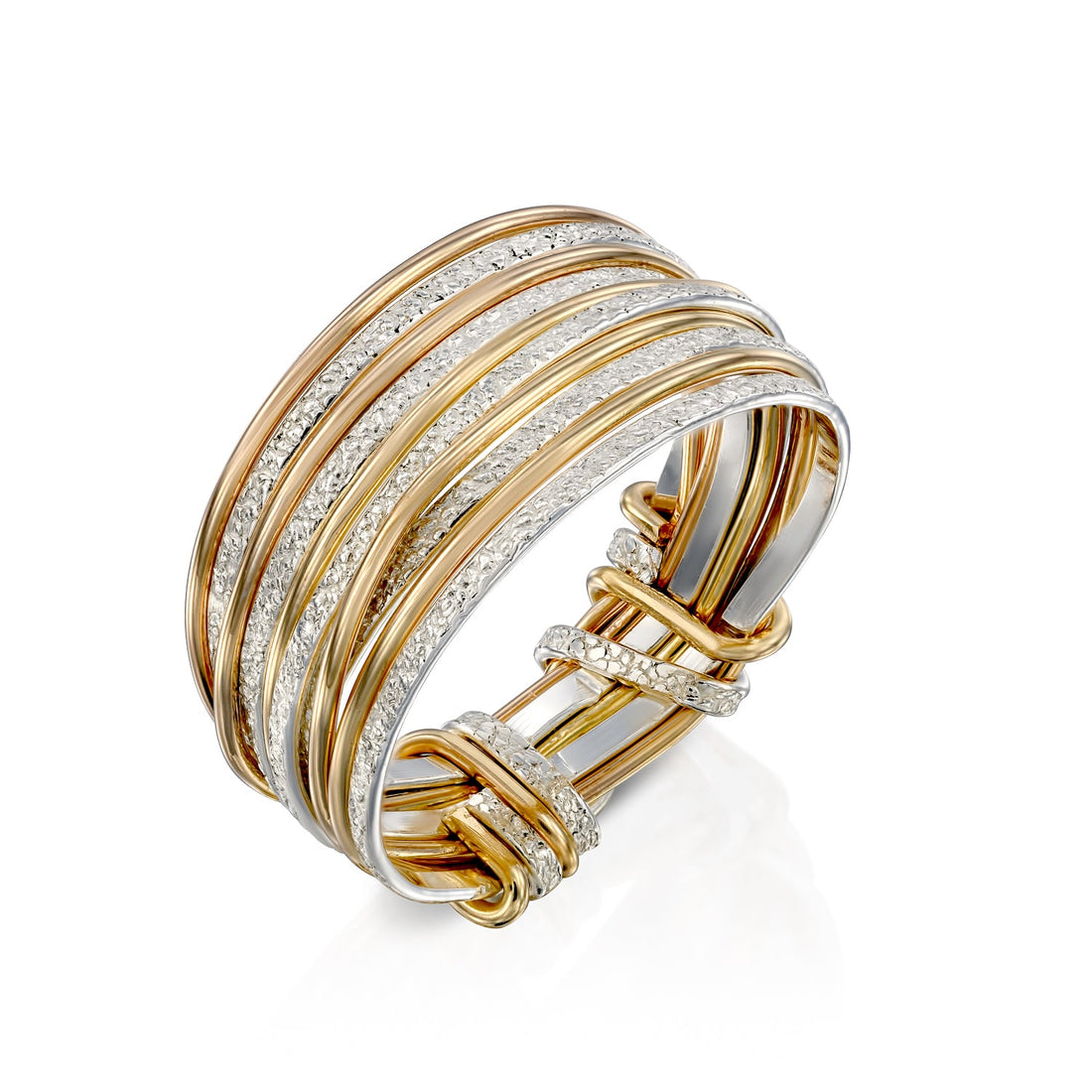Mini Spirali Gold &amp; Silver Aurora Ring - Studio Spirali